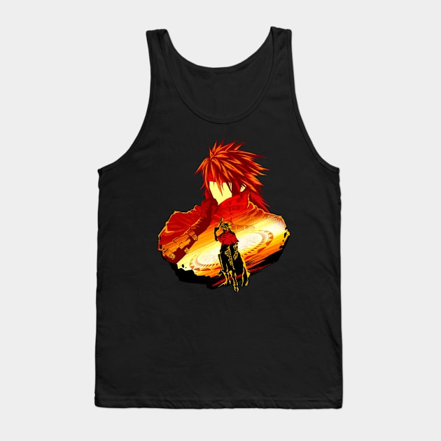 Crimson Sunset Vincent Tank Top by SourKrispop